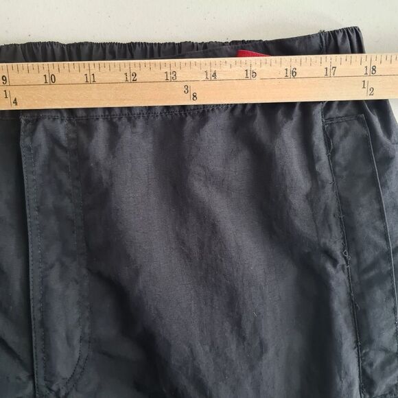 Vintage Spalding Nylon Pants Mens XL Black Cargo Relaxed Basketball Streetwear - Picture 12 of 16